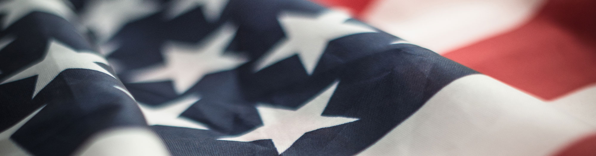 close up of american flag