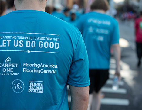 CCA Tunnel To Tower 5K shirt close up